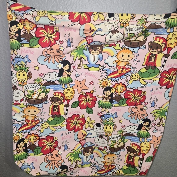 Hawaii Print Handmade Crossbody Zipper Bag - Picture 11 of 16